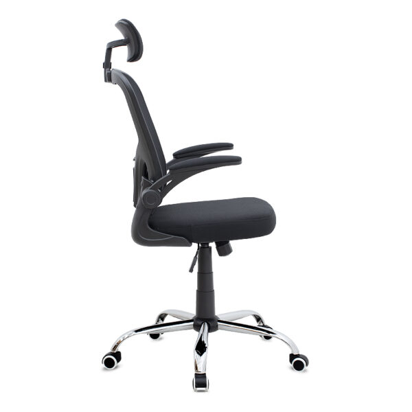 Καρέκλα γραφείου διευθυντική Falcon Megapap με ύφασμα Mesh χρώμα μαύρο 68x65x119/129εκ.