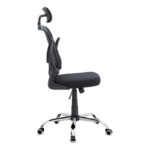 Καρέκλα γραφείου διευθυντική Falcon Megapap με ύφασμα Mesh χρώμα μαύρο 68x65x119/129εκ.