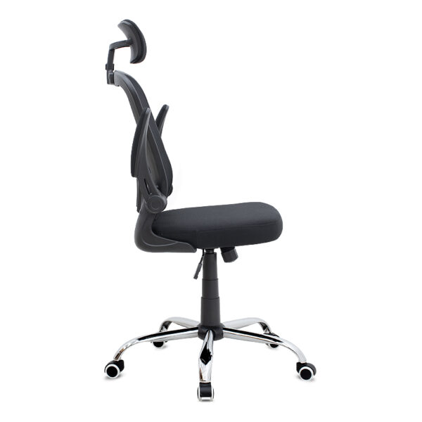 Καρέκλα γραφείου διευθυντική Falcon Megapap με ύφασμα Mesh χρώμα μαύρο 68x65x119/129εκ.