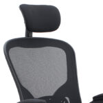 Καρέκλα γραφείου διευθυντική Falcon Megapap με ύφασμα Mesh χρώμα μαύρο 68x65x119/129εκ.