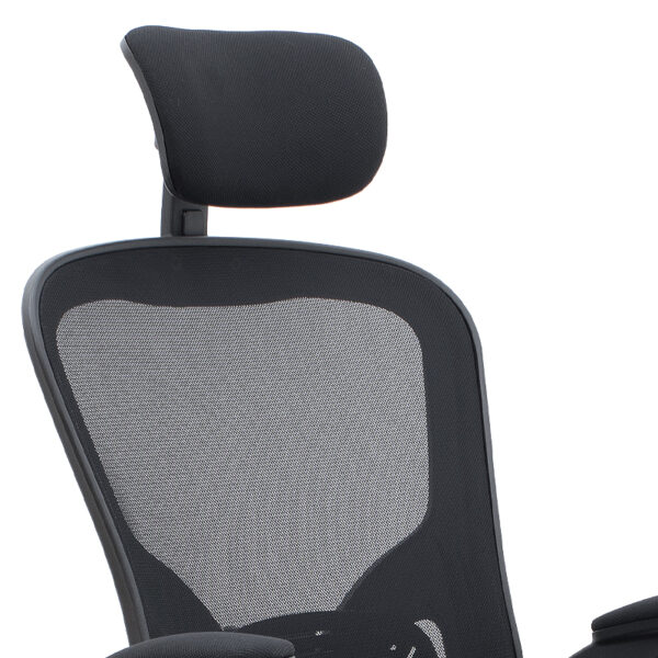 Καρέκλα γραφείου διευθυντική Falcon Megapap με ύφασμα Mesh χρώμα μαύρο 68x65x119/129εκ.