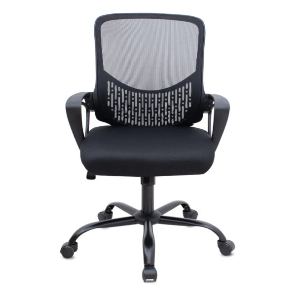 Καρέκλα γραφείου Freda Megapap με ύφασμα Mesh χρώμα μαύρο 65x65x90/100εκ.