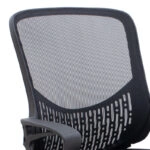 Καρέκλα γραφείου Freda Megapap με ύφασμα Mesh χρώμα μαύρο 65x65x90/100εκ.