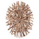 ΦΩΤΙΖΟΜΕΝΟ ΔΙΑΚΟΣΜΗΤΙΚΟ ΤΟΙΧΟΥ DREAMER HM4422 DRIFTWOOD ΜΕ ΤΑΙΝΙΑ LED Φ90x7(πάχος)εκ