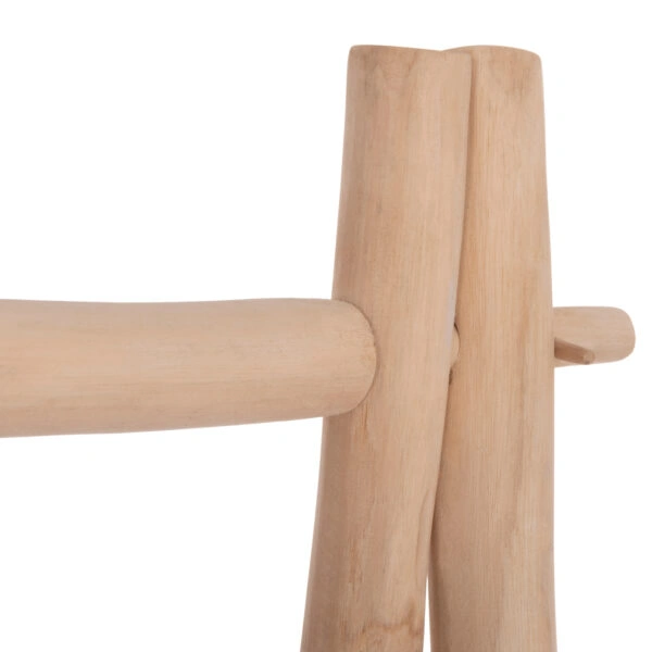 ΕΠΙΠΛΟ ΕΙΣΟΔΟΥ PERL HM9911 ΚΛΑΔΙΑ ΞΥΛΟΥ TEAK-ΦΥΣΙΚΟ 130,5x53x130Υεκ.