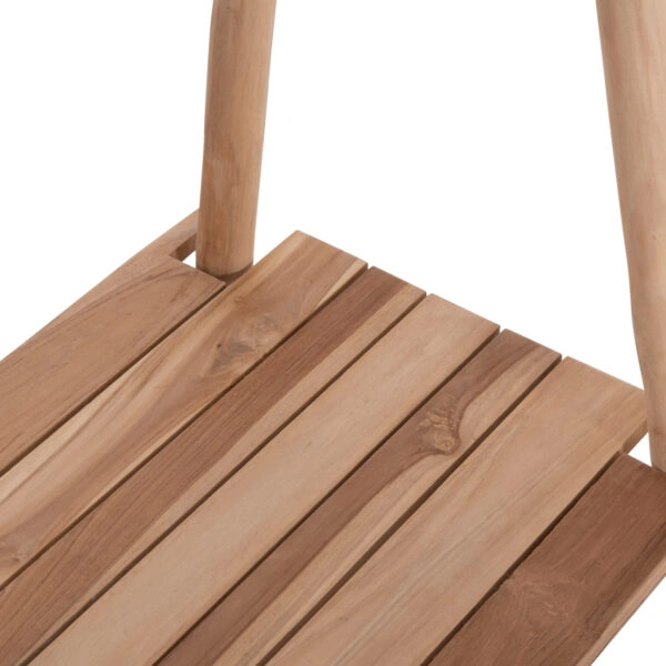 ΕΠΙΠΛΟ ΕΙΣΟΔΟΥ PERL HM9911 ΚΛΑΔΙΑ ΞΥΛΟΥ TEAK-ΦΥΣΙΚΟ 130,5x53x130Υεκ.