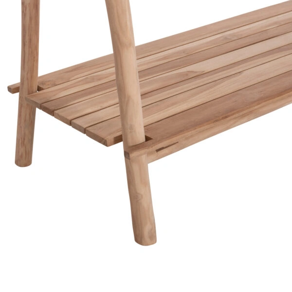 ΕΠΙΠΛΟ ΕΙΣΟΔΟΥ PERL HM9911 ΚΛΑΔΙΑ ΞΥΛΟΥ TEAK-ΦΥΣΙΚΟ 130,5x53x130Υεκ.