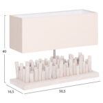 ΕΠΙΤΡΑΠΕΖΙΟ ΦΩΤΙΣΤΙΚΟ TWIGGY HM4426 DRIFTWOOD & ΚΑΠΕΛΟ ΣΕ ΛΕΥΚΟ 50,5x16,5x40Υεκ.