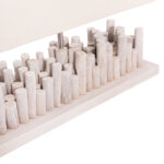 ΕΠΙΤΡΑΠΕΖΙΟ ΦΩΤΙΣΤΙΚΟ TWIGGY HM4426 DRIFTWOOD & ΚΑΠΕΛΟ ΣΕ ΛΕΥΚΟ 50,5x16,5x40Υεκ.