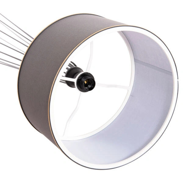 ΦΩΤΙΣΤΙΚΟ ΔΑΠΕΔΟΥ ΜΕΤΑΛΛΙΚΟ ΓΚΡΙ HM7581.01 Φ38x155 εκ.