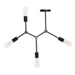 ΦΩΤΙΣΤΙΚΟ ΟΡΟΦΗΣ 4-ΦΩΤΟ LIGHTY HM7405.11 ΜΕΤΑΛΛΟ ΣΕ ΜΑΥΡΟ 57x5x52Υεκ.