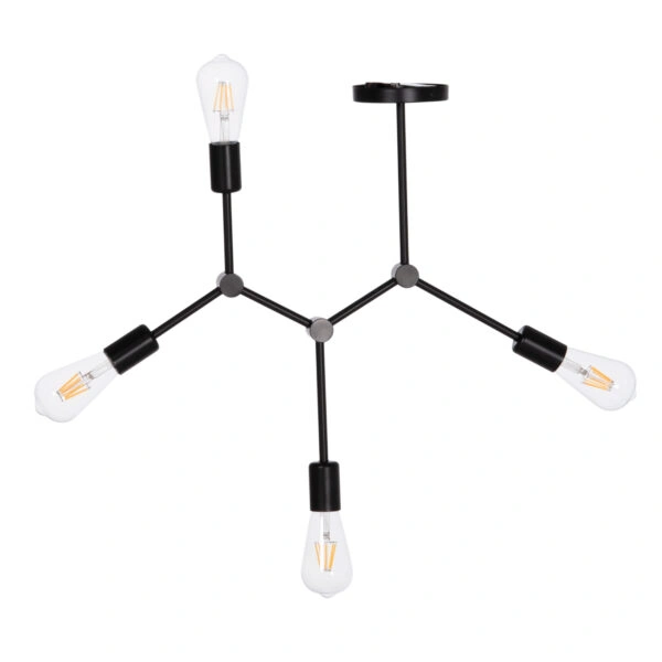 ΦΩΤΙΣΤΙΚΟ ΟΡΟΦΗΣ 4-ΦΩΤΟ LIGHTY HM7405.11 ΜΕΤΑΛΛΟ ΣΕ ΜΑΥΡΟ 57x5x52Υεκ.