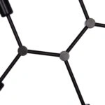 ΦΩΤΙΣΤΙΚΟ ΟΡΟΦΗΣ 4-ΦΩΤΟ LIGHTY HM7405.11 ΜΕΤΑΛΛΟ ΣΕ ΜΑΥΡΟ 57x5x52Υεκ.