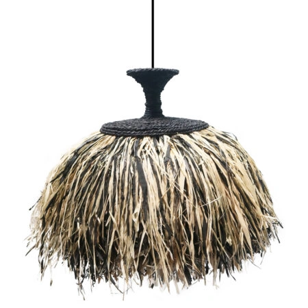 ΦΩΤΙΣΤΙΚΟ ΟΡΟΦΗΣ ORDEM HM4716 ΚΑΠΕΛΟ ΙΝΕΣ SISAL & ΜΠΑΝΑΝΑΣ-ΜΑΥΡΟ & ΦΥΣΙΚΟ Φ60εκ