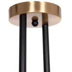 ΦΩΤΙΣΤΙΚΟ ΟΡΟΦΗΣ DREMP HM7409.11 ΤΕΤΡΑΦΩΤΟ ΜΑΥΡΟ-ΧΡΥΣΟ 68x68x36Υεκ.