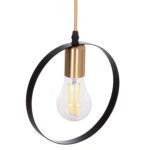 ΦΩΤΙΣΤΙΚΟ ΟΡΟΦΗΣ ΚΡΕΜΑΣΤΟ KRENT HM7425.11 ΜΑΥΡΟ-ΧΡΥΣΟ 20x4x125Υεκ.