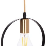 ΦΩΤΙΣΤΙΚΟ ΟΡΟΦΗΣ ΚΡΕΜΑΣΤΟ KRENT HM7425.11 ΜΑΥΡΟ-ΧΡΥΣΟ 20x4x125Υεκ.