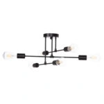 ΦΩΤΙΣΤΙΚΟ ΟΡΟΦΗΣ ΠΟΛΥΦΩΤΟ LIGHTY HM7427.11 ΜΕΤΑΛΛΟ ΣΕ ΜΑΥΡΟ 51x51x23Υεκ.