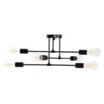 ΦΩΤΙΣΤΙΚΟ ΟΡΟΦΗΣ ΠΟΛΥΦΩΤΟ LIGHTY HM7427.11 ΜΕΤΑΛΛΟ ΣΕ ΜΑΥΡΟ 51x51x23Υεκ.