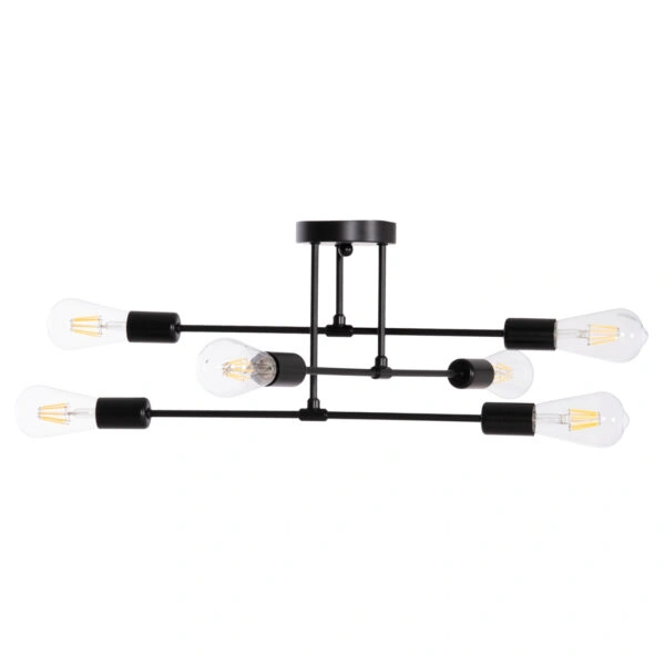 ΦΩΤΙΣΤΙΚΟ ΟΡΟΦΗΣ ΠΟΛΥΦΩΤΟ LIGHTY HM7427.11 ΜΕΤΑΛΛΟ ΣΕ ΜΑΥΡΟ 51x51x23Υεκ.