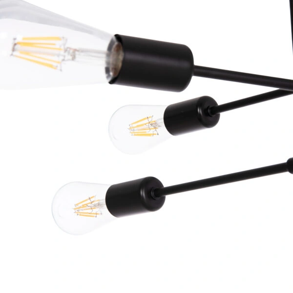 ΦΩΤΙΣΤΙΚΟ ΟΡΟΦΗΣ ΠΟΛΥΦΩΤΟ LIGHTY HM7427.11 ΜΕΤΑΛΛΟ ΣΕ ΜΑΥΡΟ 51x51x23Υεκ.