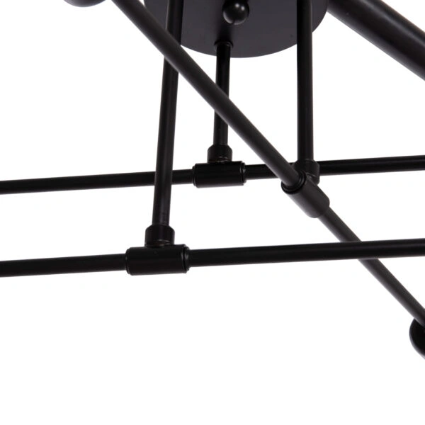 ΦΩΤΙΣΤΙΚΟ ΟΡΟΦΗΣ ΠΟΛΥΦΩΤΟ LIGHTY HM7427.11 ΜΕΤΑΛΛΟ ΣΕ ΜΑΥΡΟ 51x51x23Υεκ.