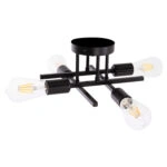 ΦΩΤΙΣΤΙΚΟ ΟΡΟΦΗΣ ΠΟΛΥΦΩΤΟ LIGHTY HM7428.11 ΜΕΤΑΛΛΟ ΣΕ ΜΑΥΡΟ 28x28x15Υεκ.