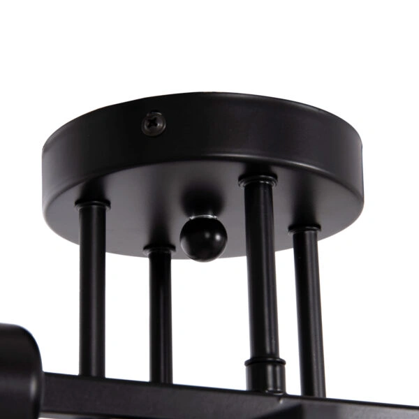 ΦΩΤΙΣΤΙΚΟ ΟΡΟΦΗΣ ΠΟΛΥΦΩΤΟ LIGHTY HM7428.11 ΜΕΤΑΛΛΟ ΣΕ ΜΑΥΡΟ 28x28x15Υεκ.