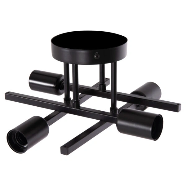 ΦΩΤΙΣΤΙΚΟ ΟΡΟΦΗΣ ΠΟΛΥΦΩΤΟ LIGHTY HM7428.11 ΜΕΤΑΛΛΟ ΣΕ ΜΑΥΡΟ 28x28x15Υεκ.