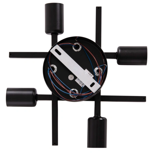 ΦΩΤΙΣΤΙΚΟ ΟΡΟΦΗΣ ΠΟΛΥΦΩΤΟ LIGHTY HM7428.11 ΜΕΤΑΛΛΟ ΣΕ ΜΑΥΡΟ 28x28x15Υεκ.