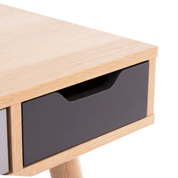 ΓΡΑΦΕΙΟ GAET HM18292 ΜΕΛΑΜΙΝΗ ΣΕ SONAMA-ΓΚΡΙ-ΛΕΥΚΟ-ΜΠΕΖ 110x50x76.5Υεκ.