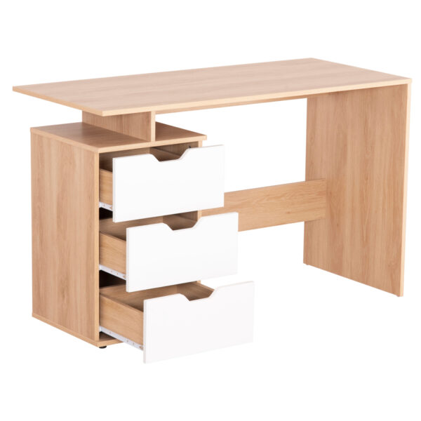 ΓΡΑΦΕΙΟ ΜΕ ΣΥΡΤΑΡΙΑ COLT HM18291 ΜΕΛΑΜΙΝΗ ΣΕ ΛΕΥΚΟ-SONAMA 120x53x75Υεκ.