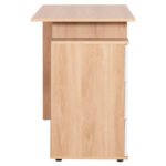 ΓΡΑΦΕΙΟ ΜΕ ΣΥΡΤΑΡΙΑ COLT HM18291 ΜΕΛΑΜΙΝΗ ΣΕ ΛΕΥΚΟ-SONAMA 120x53x75Υεκ.