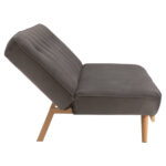 ΚΑΝΑΠΕΣ ΚΡΕΒΑΤΙ 3ΘΕΣΙΟΣ ΑΠΟ ΒΕΛΟΥΔΟ ΓΚΡΙ HM3168.01 193Χ85Χ88Υ εκ.