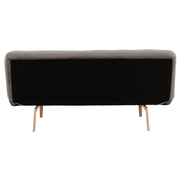 ΚΑΝΑΠΕΣ ΚΡΕΒΑΤΙ 3ΘΕΣΙΟΣ ΑΠΟ ΒΕΛΟΥΔΟ ΓΚΡΙ HM3168.01 193Χ85Χ88Υ εκ.