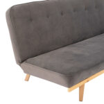 ΚΑΝΑΠΕΣ ΚΡΕΒΑΤΙ 3ΘΕΣΙΟΣ ΑΠΟ ΒΕΛΟΥΔΟ ΓΚΡΙ HM3168.01 193Χ85Χ88Υ εκ.