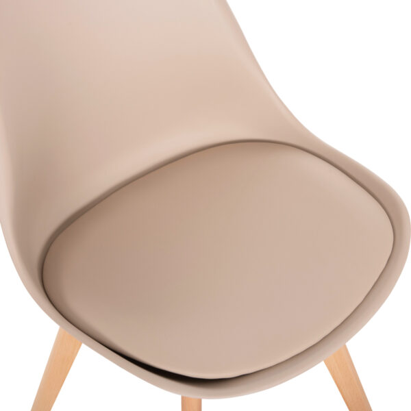 ΚΑΡΕΚΛΑ VEGAS HM0033.25 ΜΕ ΞΥΛΙΝΑ ΠΟΔΙΑ ΚΑΙ ΜΕ ΚΑΘΙΣΜΑ ΚΑΠΟΥΤΣΙΝΟ 47X56,5X82Υ εκ.