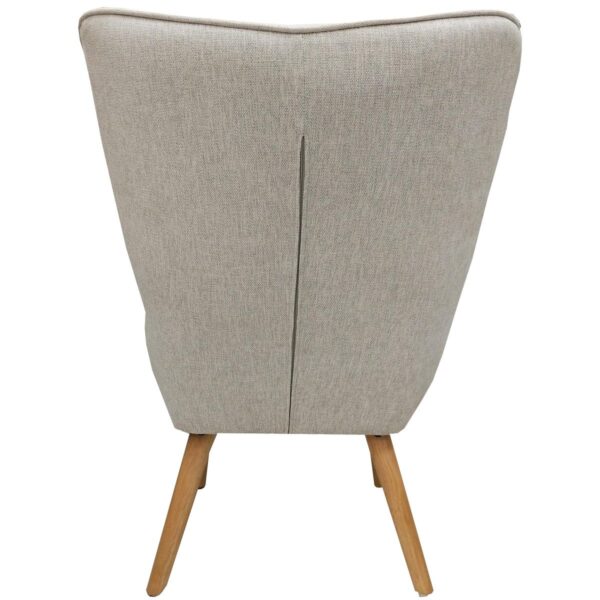 Πολυθρόνα  AMARANTHUS Με Υποπόδιο Μπεζ 98x70x77cm