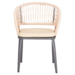 ΠΟΛΥΘΡΟΝΑ ΑΛΟΥΜΙΝΙΟΥ MAGNET HM6287.01 ΣΚΟΥΡΟ ΓΚΡΙ ΜΕ ΚΡΕΜ P.E.ΣΧΟΙΝΙ 58x63x82Υεκ