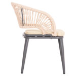 ΠΟΛΥΘΡΟΝΑ ΑΛΟΥΜΙΝΙΟΥ MAGNET HM6287.01 ΣΚΟΥΡΟ ΓΚΡΙ ΜΕ ΚΡΕΜ P.E.ΣΧΟΙΝΙ 58x63x82Υεκ