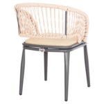 ΠΟΛΥΘΡΟΝΑ ΑΛΟΥΜΙΝΙΟΥ MAGNET HM6287.01 ΣΚΟΥΡΟ ΓΚΡΙ ΜΕ ΚΡΕΜ P.E.ΣΧΟΙΝΙ 58x63x82Υεκ