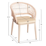 ΠΟΛΥΘΡΟΝΑ ΑΛΟΥΜΙΝΙΟΥ MAGNET HM6287.04 ΓΚΡΙ ΜΕ ΚΑΠΟΥΤΣΙΝΟ P.E.ΣΧΟΙΝΙ 58x63x82Υεκ