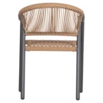 ΠΟΛΥΘΡΟΝΑ KERLY HM6050.10 ΑΛΟΥΜΙΝΙΟ ΣΚΟΥΡΟ ΓΚΡΙ--ΜΠΕΖ ΣΥΝΘΕΤΙΚΟ RATTAN 54x58,5x76Υεκ