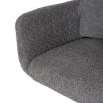 ΠΟΛΥΘΡΟΝΑ ΠΕΡΙΣΤΡΕΦ. BLANS HM9942.01 ΓΚΡΙ ΜΠΟΥΚΛΕ ΥΦΑΣΜΑ-ΜΕΤΑΛΛΙΚΑ ΠΟΔΙΑ 62x60x90Υ