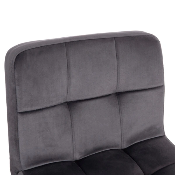 ΣΚΑΜΠΟ ΜΠΑΡ ΠΕΡΙΣΤΡΕΦΟΜΕΝΟ DIANA HM202.41 ΓΚΡΙ ΒΕΛΟΥΔΟ--ΜΕΤΑΛΛΟ ΜΑΥΡΟ ΜΑΤ 44x52x109Υεκ