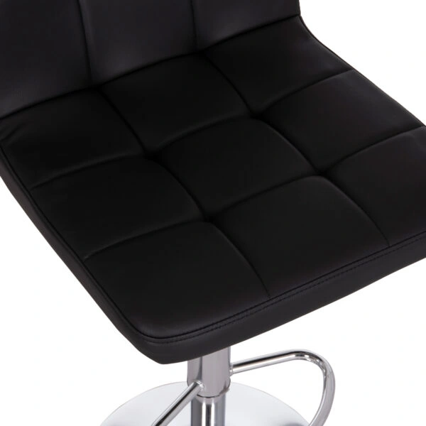 ΣΚΑΜΠΟ ΜΠΑΡ ΠΕΡΙΣΤΡΕΦΟΜΕΝΟ DIANA HM202.21 ΜΑΥΡΟ PU--ΜΕΤΑΛΛΟ ΧΡΩΜΙΟ 44x52x109Υεκ.