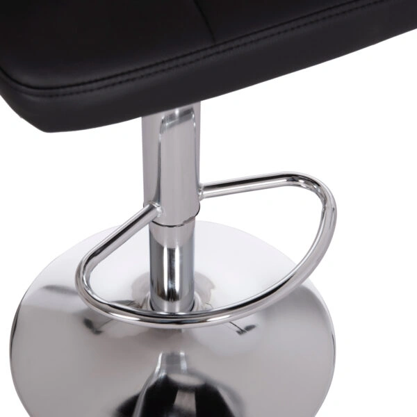 ΣΚΑΜΠΟ ΜΠΑΡ ΠΕΡΙΣΤΡΕΦΟΜΕΝΟ DIANA HM202.21 ΜΑΥΡΟ PU--ΜΕΤΑΛΛΟ ΧΡΩΜΙΟ 44x52x109Υεκ.