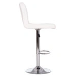 ΣΚΑΜΠΟ ΜΠΑΡ ΠΕΡΙΣΤΡΕΦΟΜΕΝΟ DIANA HM202.22 ΛΕΥΚΟ PU--ΜΕΤΑΛΛΟ ΧΡΩΜΙΟ 44x52x109Υεκ.