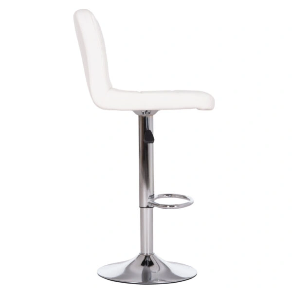 ΣΚΑΜΠΟ ΜΠΑΡ ΠΕΡΙΣΤΡΕΦΟΜΕΝΟ DIANA HM202.22 ΛΕΥΚΟ PU--ΜΕΤΑΛΛΟ ΧΡΩΜΙΟ 44x52x109Υεκ.