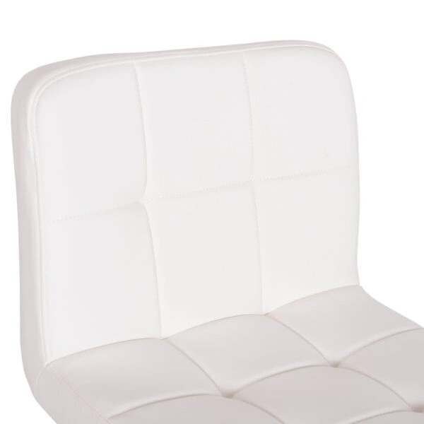 ΣΚΑΜΠΟ ΜΠΑΡ ΠΕΡΙΣΤΡΕΦΟΜΕΝΟ DIANA HM202.22 ΛΕΥΚΟ PU--ΜΕΤΑΛΛΟ ΧΡΩΜΙΟ 44x52x109Υεκ.